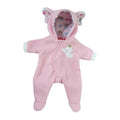 JC Toys Berenguer Boutique Pink Elephant Hooded Onesie for 14-16 Inch Dolls