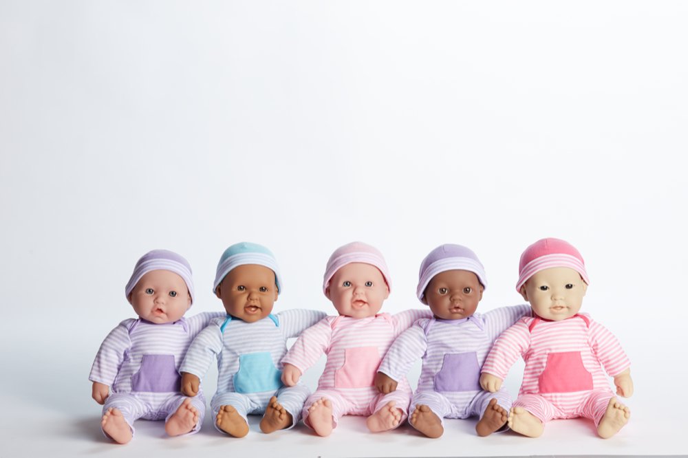 JC Toys Berenguer Boutique Purple Striped Onesie Set – Fits 14-18 Inch Dolls, Machine Washable
