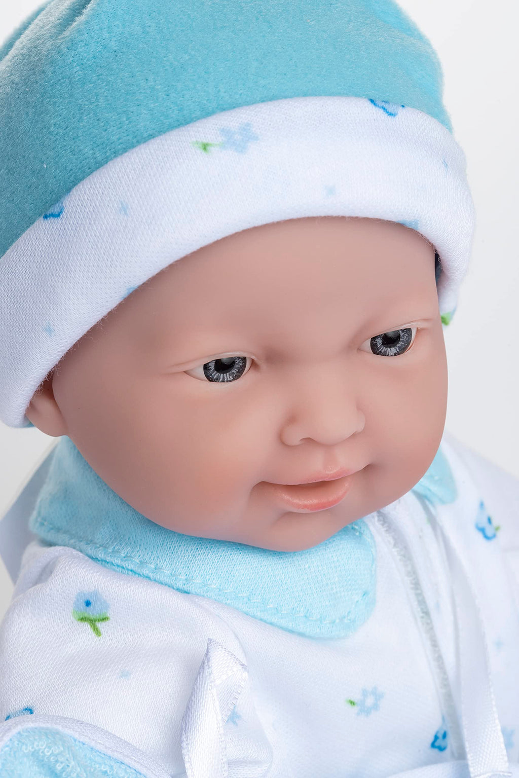 JC Toys La Baby Caucasian Baby Doll Set – 11-Inch Soft Body Doll with Removable Blue Outfit and Accessories