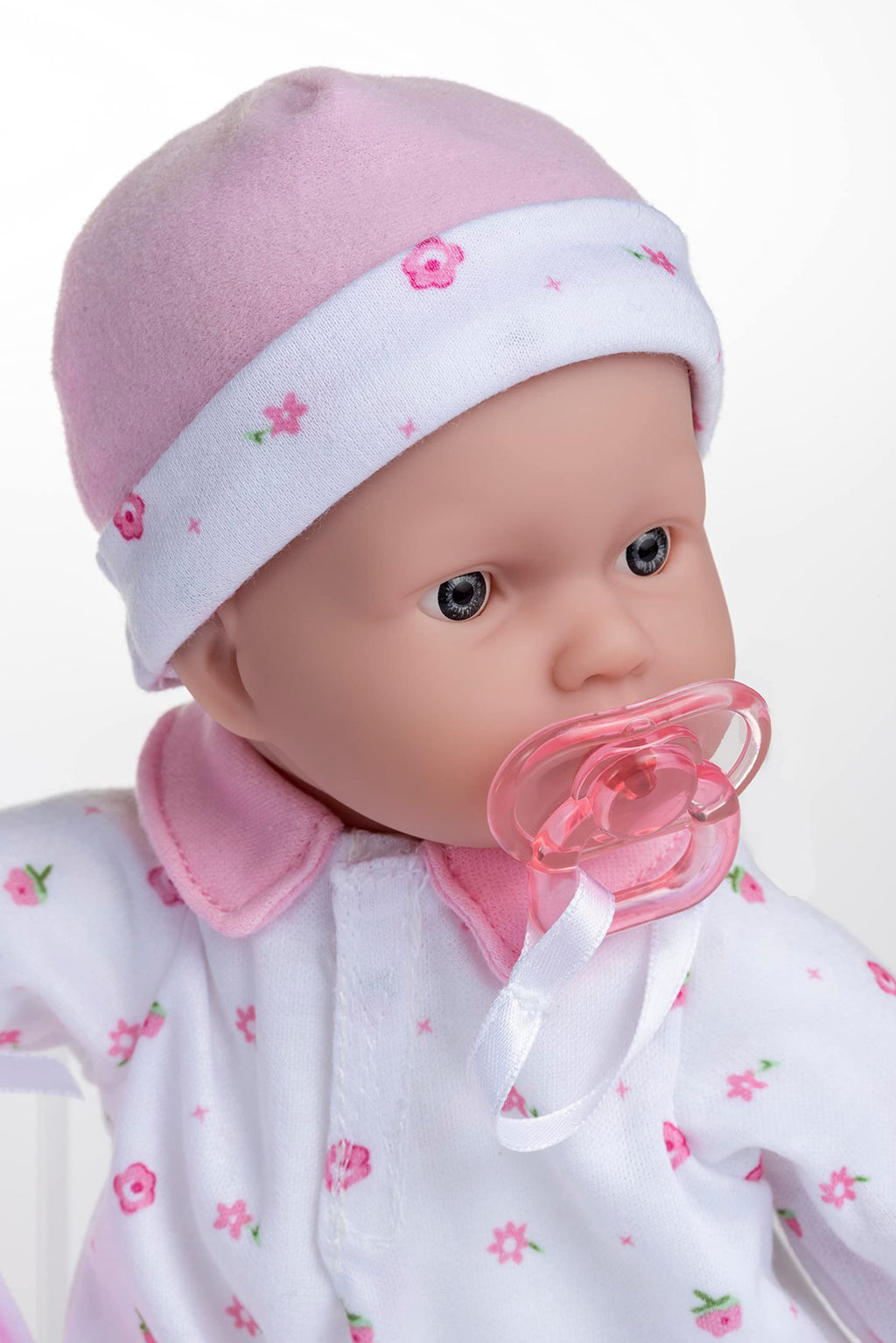 JC Toys La Baby Caucasian Baby Doll Set – 11-Inch Washable Soft Doll with Removable Pink Outfit, Hat & Blanket for Toddlers 12 Months+