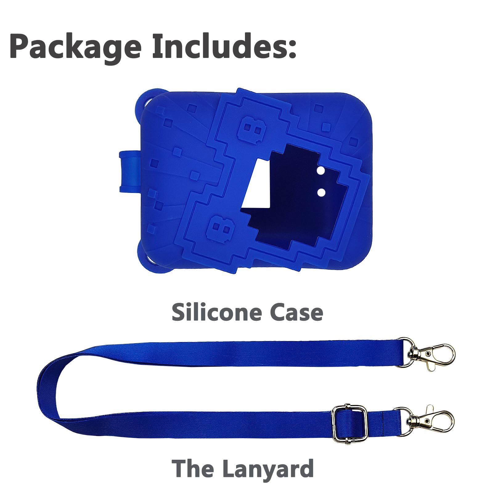 JCHPINE Blue Silicone Cover Case for Bitzee Disney Interactive Digital Pet with Hand Strap