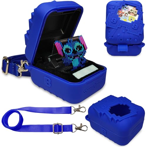 JCHPINE Blue Silicone Cover Case for Bitzee Disney Interactive Digital Pet with Hand Strap