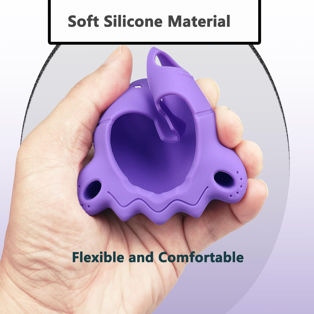 JCHPINE Purple Silicone Cover for Tamagotchi Paradise with Stand, Screen Protector & Lanyard