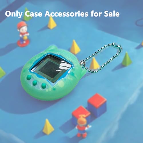 JCHPINE Silicone Case & Screen Protector for Tamagotchi Connection – Teal