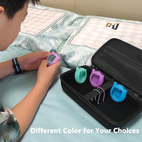 JCHPINE Silicone Case & Screen Protector for Tamagotchi Connection – Teal
