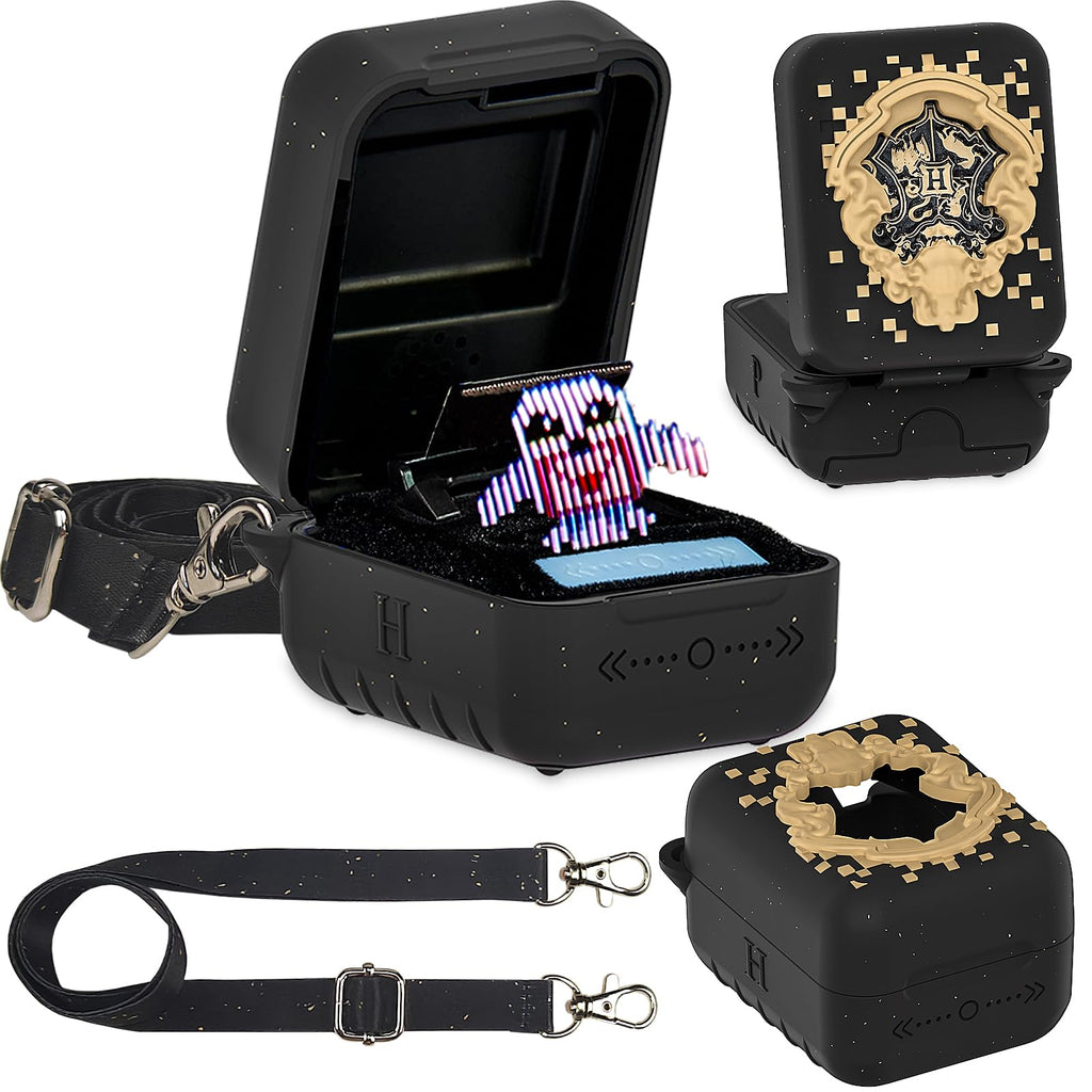 JCHPINE Silicone Cover Case for Harry Potter Bitzee – Protective Skin with Lanyard, Black