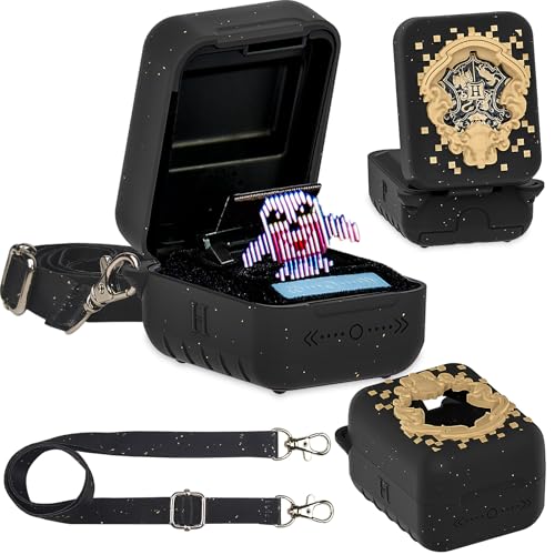JCHPINE Silicone Cover Case for Harry Potter Bitzee – Protective Skin with Lanyard, Black
