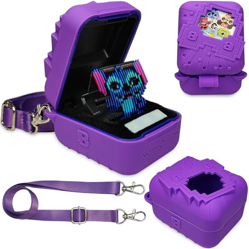 JCHPINE Silicone Cover for Bitzee Disney Digital Pet – Purple Protective Skin with Lanyard