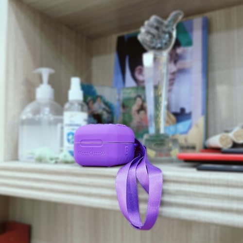 JCHPINE Silicone Cover for Bitzee Original Digital Pet - Purple Protective Case with Hand Strap