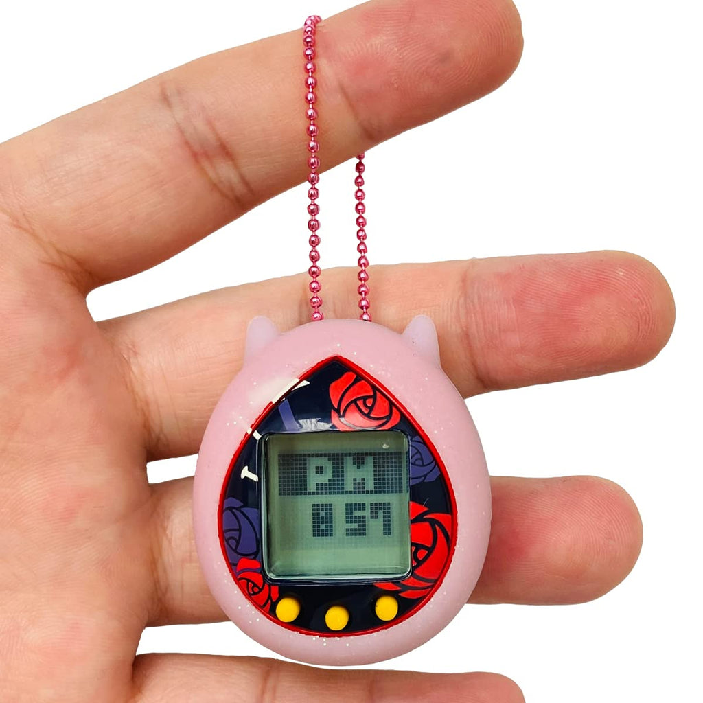 JCHPINE Silicone Cover for Tamagotchi Nano - Transparent Pink Protective Case for Jujutsu Kaisen, Hello Kitty, PAC-Man (Only Cover)