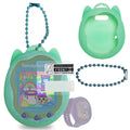 JCHPINE Teal Silicone Case for Tamagotchi Uni with Screen Protector and Color Chain