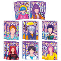 JCQAYB 16 Sheets Demon Hunter Make-a-Face Stickers – DIY Craft, Party Favors & Gift Idea