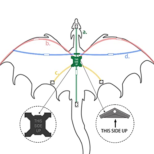 JEKOSEN Ice Dragon Kite - 54" Huge Single Line with 161" Tail, Easy to Fly for Kids and Adults