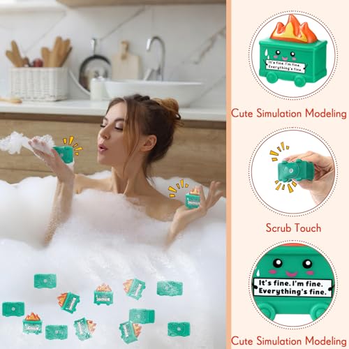 JellyArch 100 Pack Green Mini Dumpster Squeeze Toys – Novelty Stress Relief Fidget Gifts