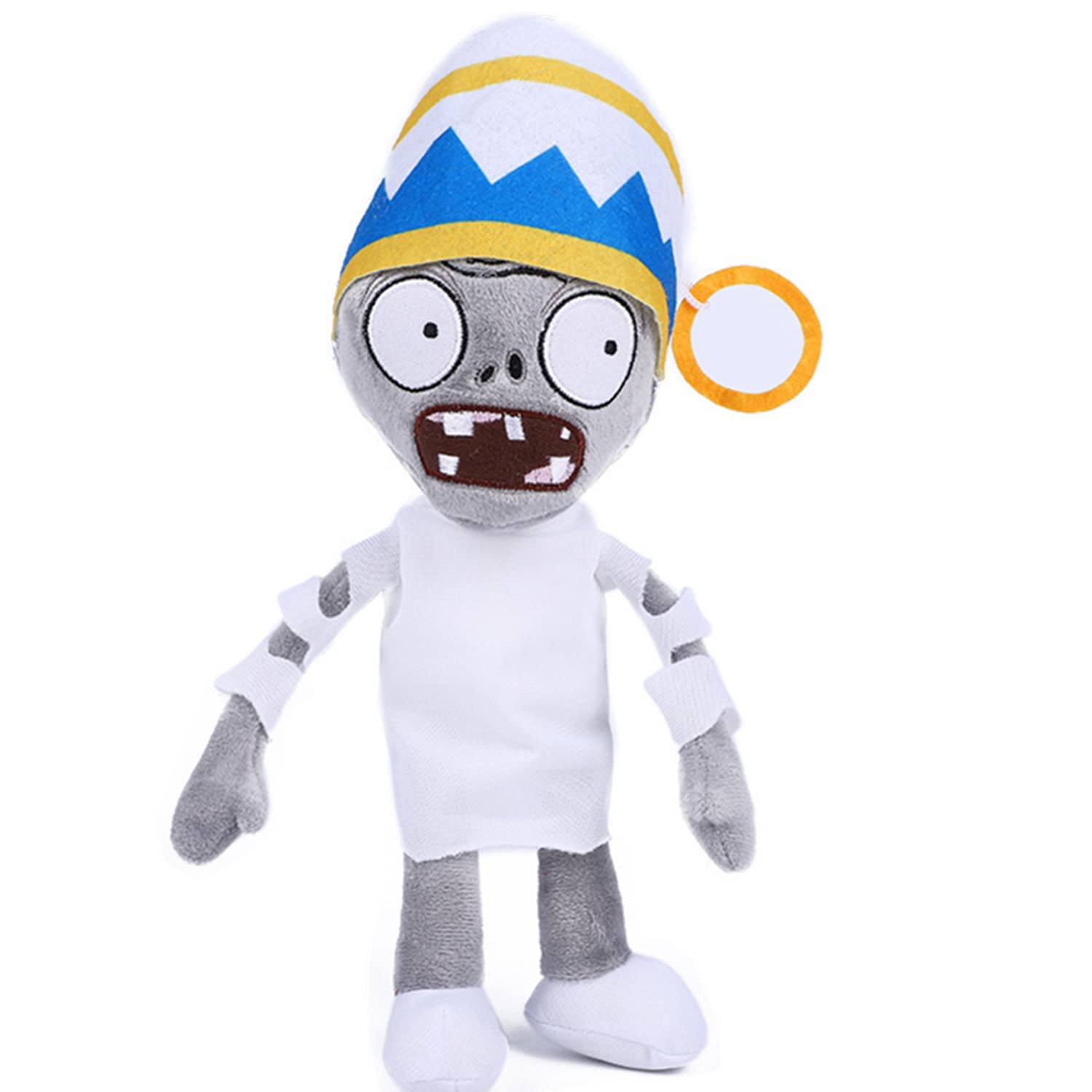 JHESAO 12-Inch Buckethead Zombie Plush Toy - PVZ Plushie, Soft Stuffed Doll