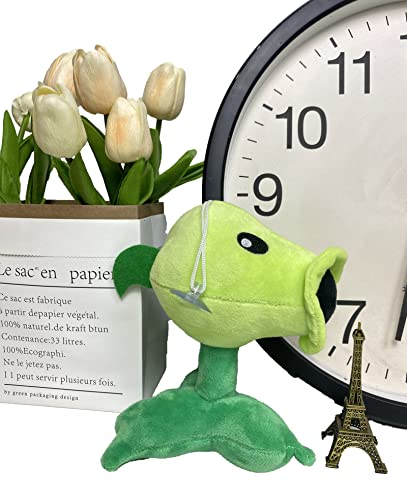 JHESAO 7-Inch Peashooter Plush Toy from Plants vs. Zombies – Soft, Huggable, Collectible