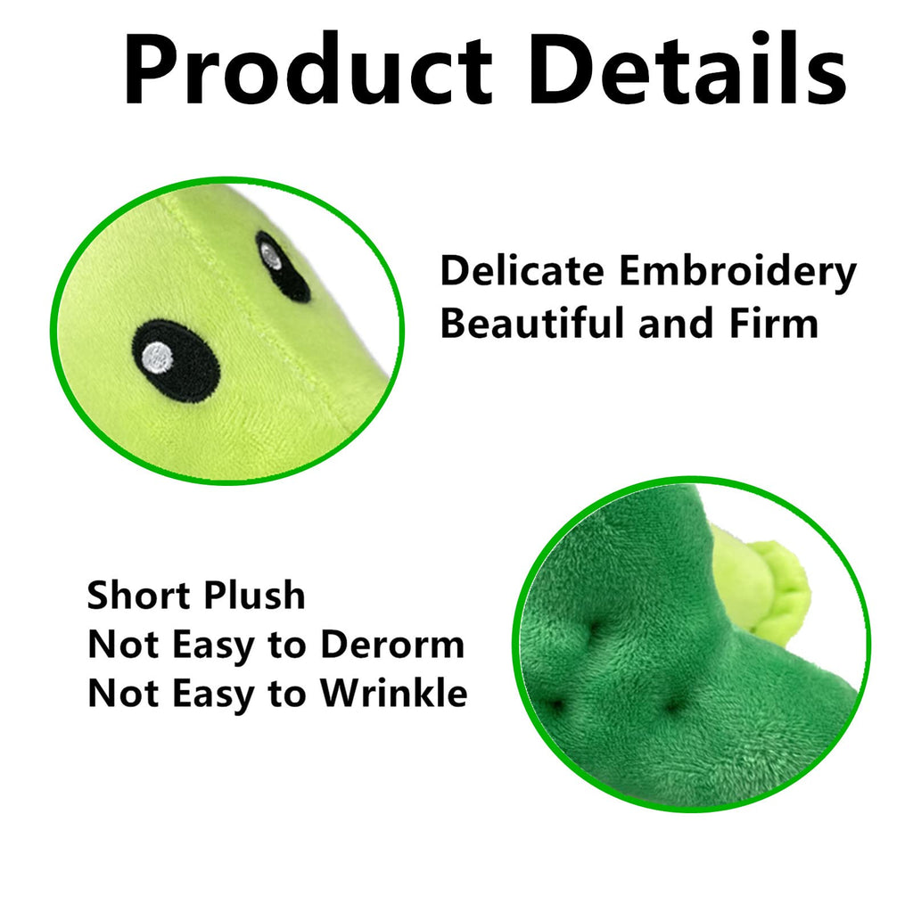 JHESAO 7-Inch Peashooter Plush Toy from Plants vs. Zombies – Soft, Huggable, Collectible