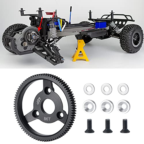 JHR Metal Spur Gear (48P 86T) for 1/10 Slash 2WD, Rustler, Stampede, Telluride RC Cars
