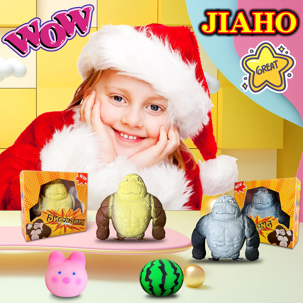 JIAHO Squishy Watermelon Stress Ball – Color-Changing, Soft TPR Fidget Toy for Kids & Adults