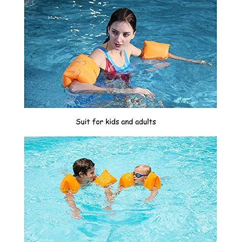 Jiareet 4-6 Pack PVC Arm Floaties for Kids & Adults – Inflatable Swim Arm Bands with Dual Air Chambers