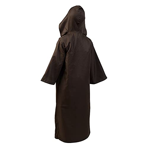 Jila Men's Knight Gothic Fancy Dress - Hooded Robe and Tunic for Halloween Masquerade Cosplay