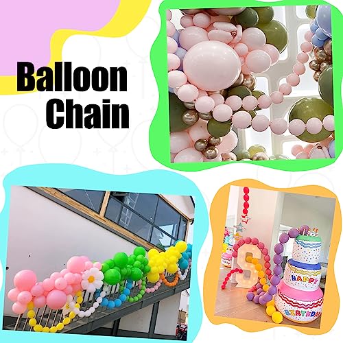 JINUPHION 50 Gold Metallic Chrome Link Balloons 10 Inch – Easy Linking for Party Decor