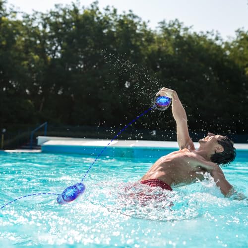 Jishi Water Skipping Balls Set – 4-Piece Pool Toys for Kids & Adults, Skip Over 150 Feet