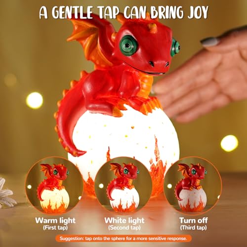 JMMICO Paint Your Own Dragon Lamp Craft Kit | DIY Night Light for Kids 6+
