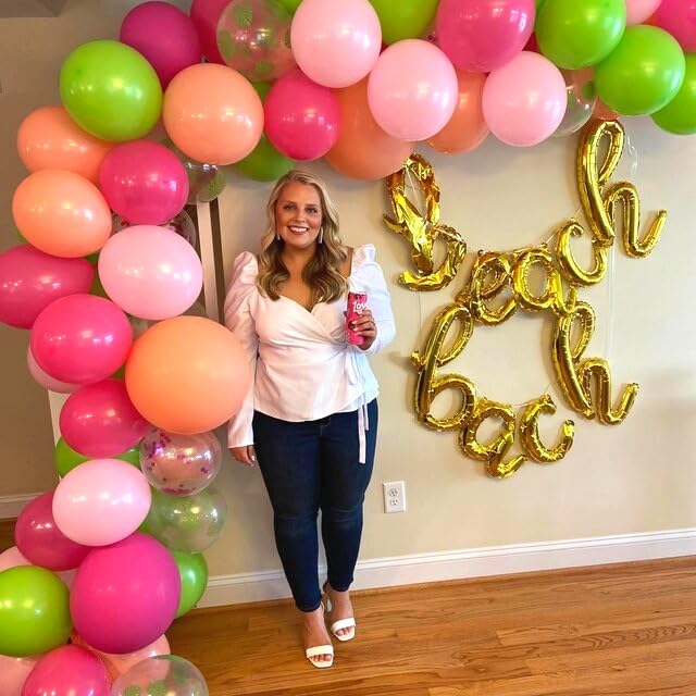 Jobkoo Tropical Balloon Arch Kit - 67 Balloons for Hawaiian Luau Party Decorations