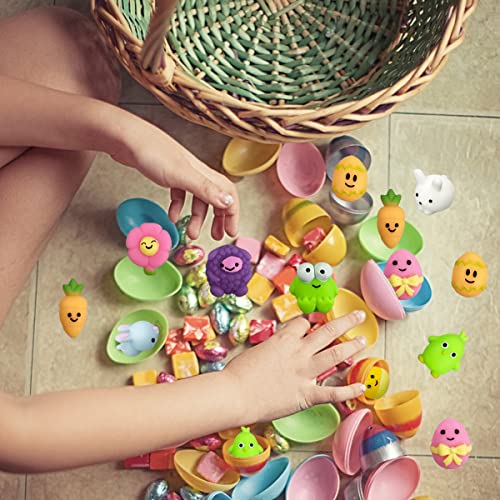 Jofan 36 PCS Easter Mochi Squishy Toys - Stress Relief Squishies for Kids, Easter Basket Stuffers & Party Favors