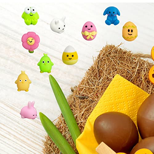 Jofan 36 PCS Easter Mochi Squishy Toys - Stress Relief Squishies for Kids, Easter Basket Stuffers & Party Favors