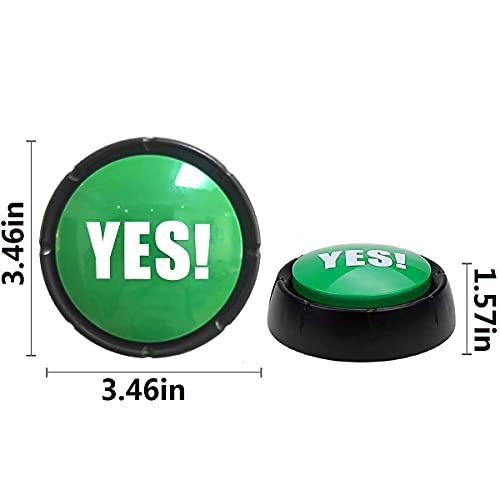 Joffreg YES Sound Button (Green) – Funny Gag Gift That Says Yes in Many Ways