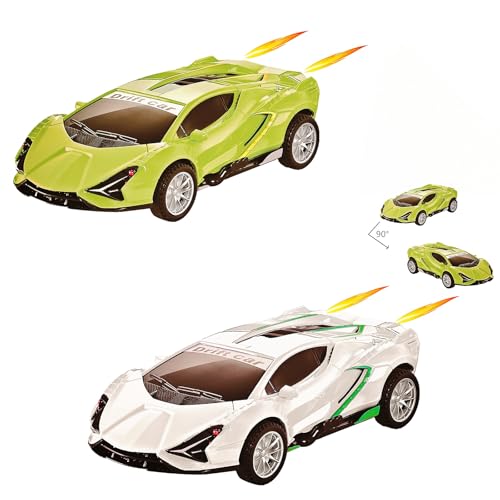 Johehe 2 Pack Pull Back Race Cars: Inertial Drift Stunt Cars for Toddlers Ages 3+