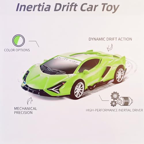 Johehe 2 Pack Pull Back Race Cars: Inertial Drift Stunt Cars for Toddlers Ages 3+