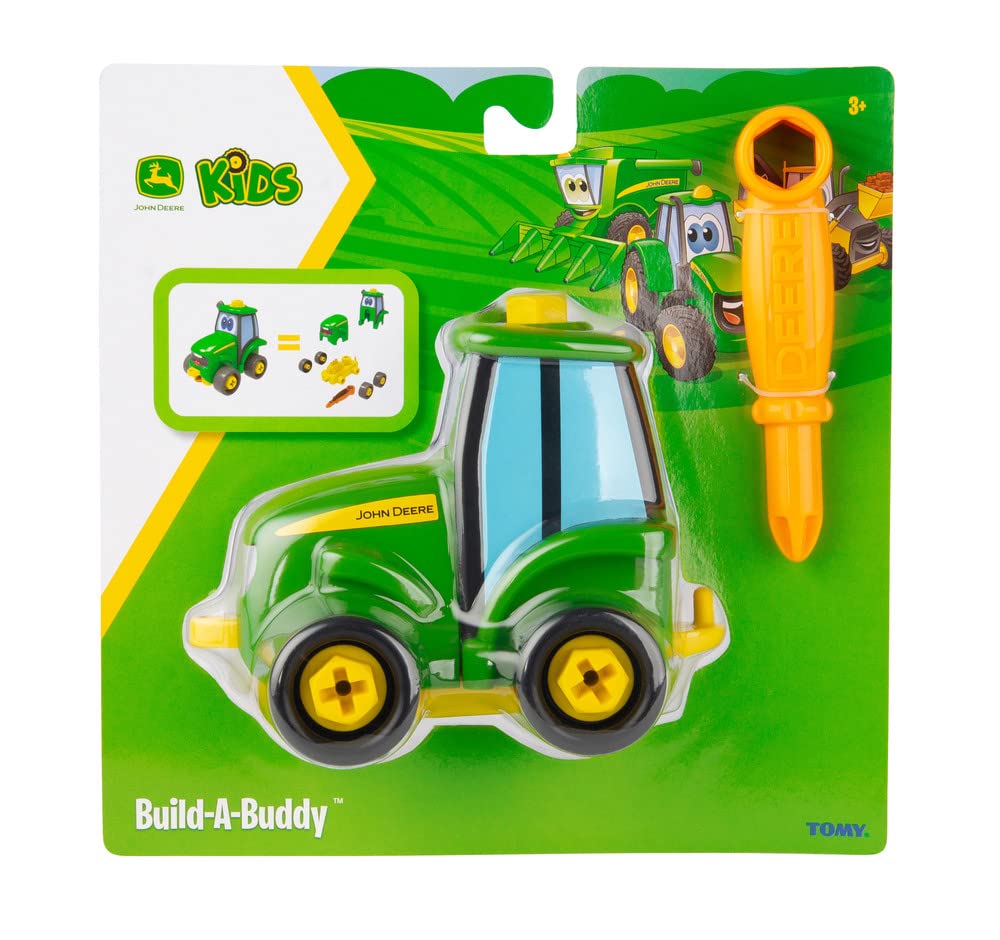 John Deere 47208 Tractor Toy – Easy Assembly Push Toy for Kids