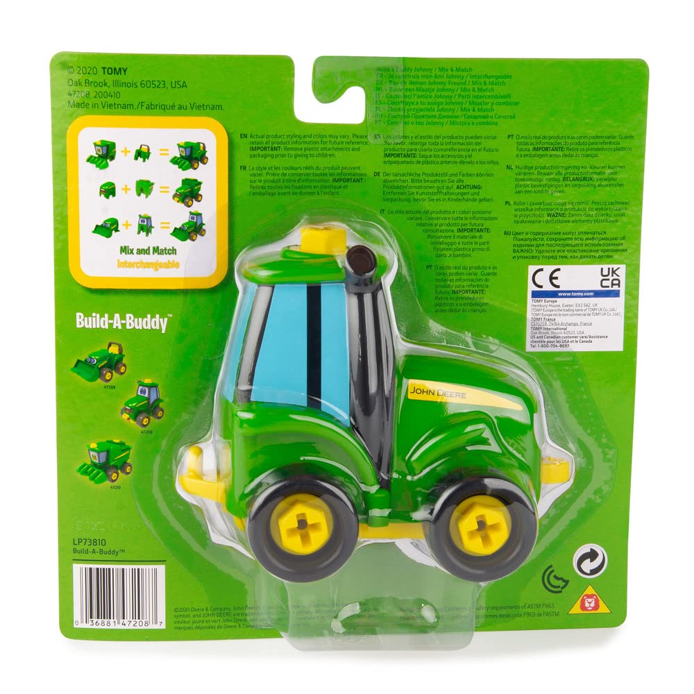 John Deere 47208 Tractor Toy – Easy Assembly Push Toy for Kids