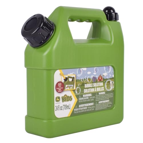 John Deere Bubble Can 24oz Outdoor Bubble Solution with Pouring Spout and Wand