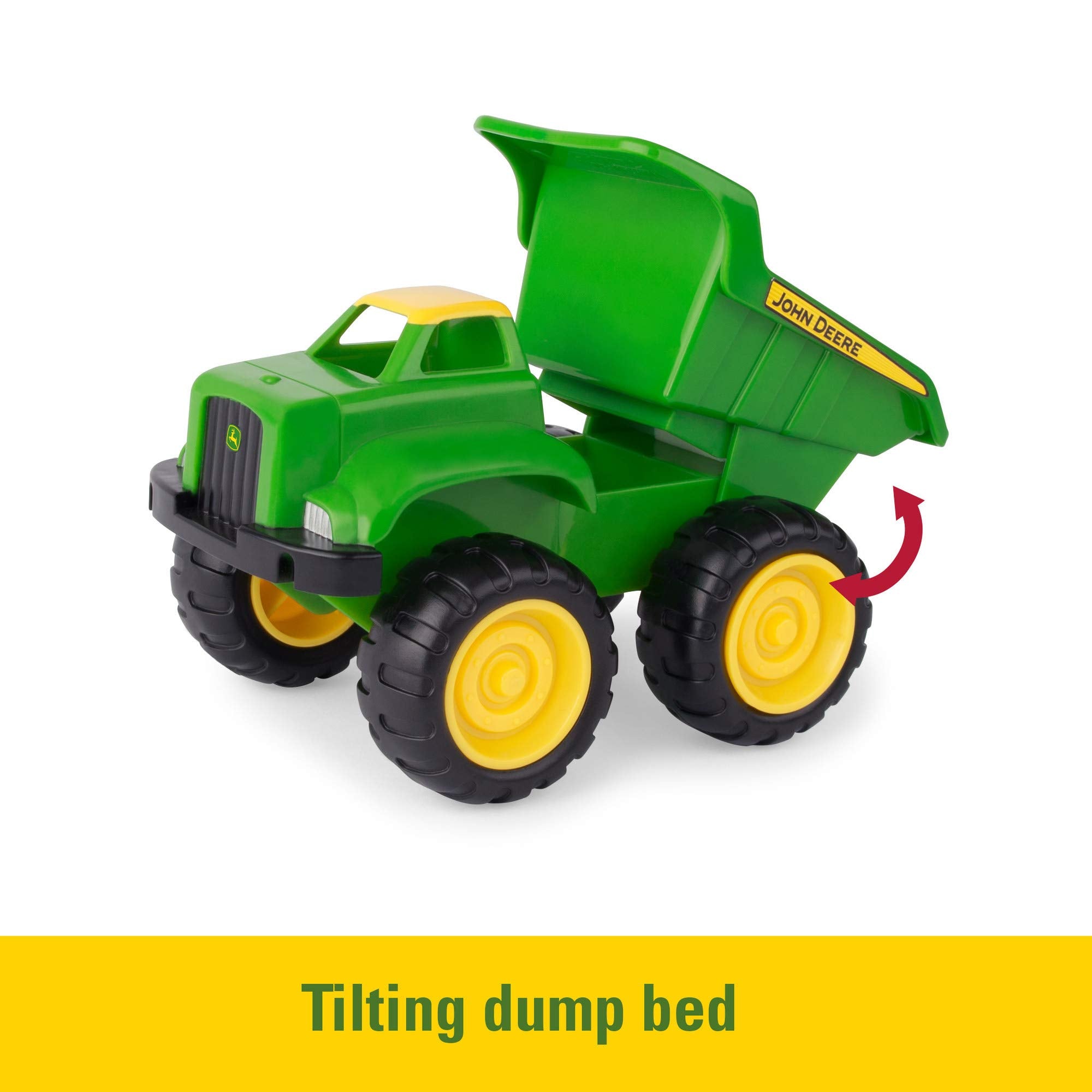 John Deere Dump Truck and Tractor 2-Pack by TOMY - Sandbox Toys for Kids 18 Months+