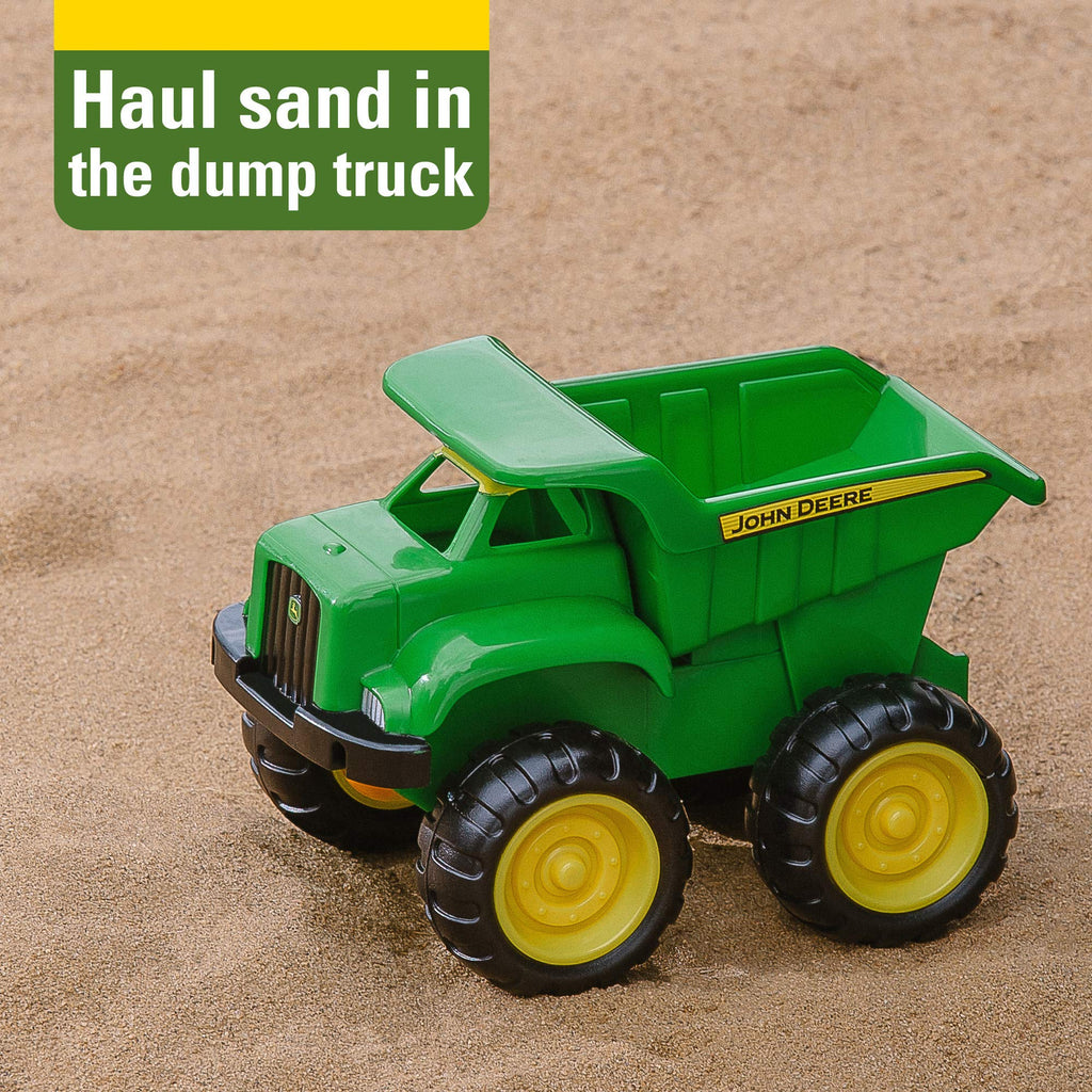 John Deere Dump Truck and Tractor 2-Pack by TOMY - Sandbox Toys for Kids 18 Months+