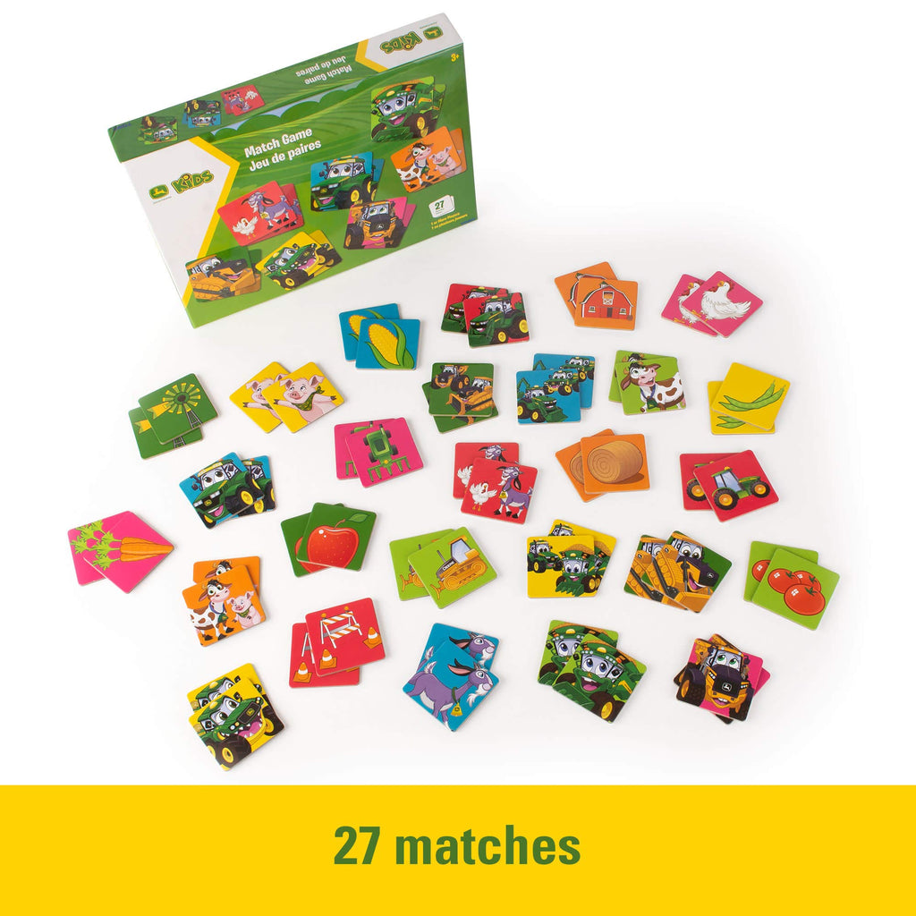 John Deere Kids Matching Game: 54 Farm-Themed Cards for Toddlers & Preschoolers