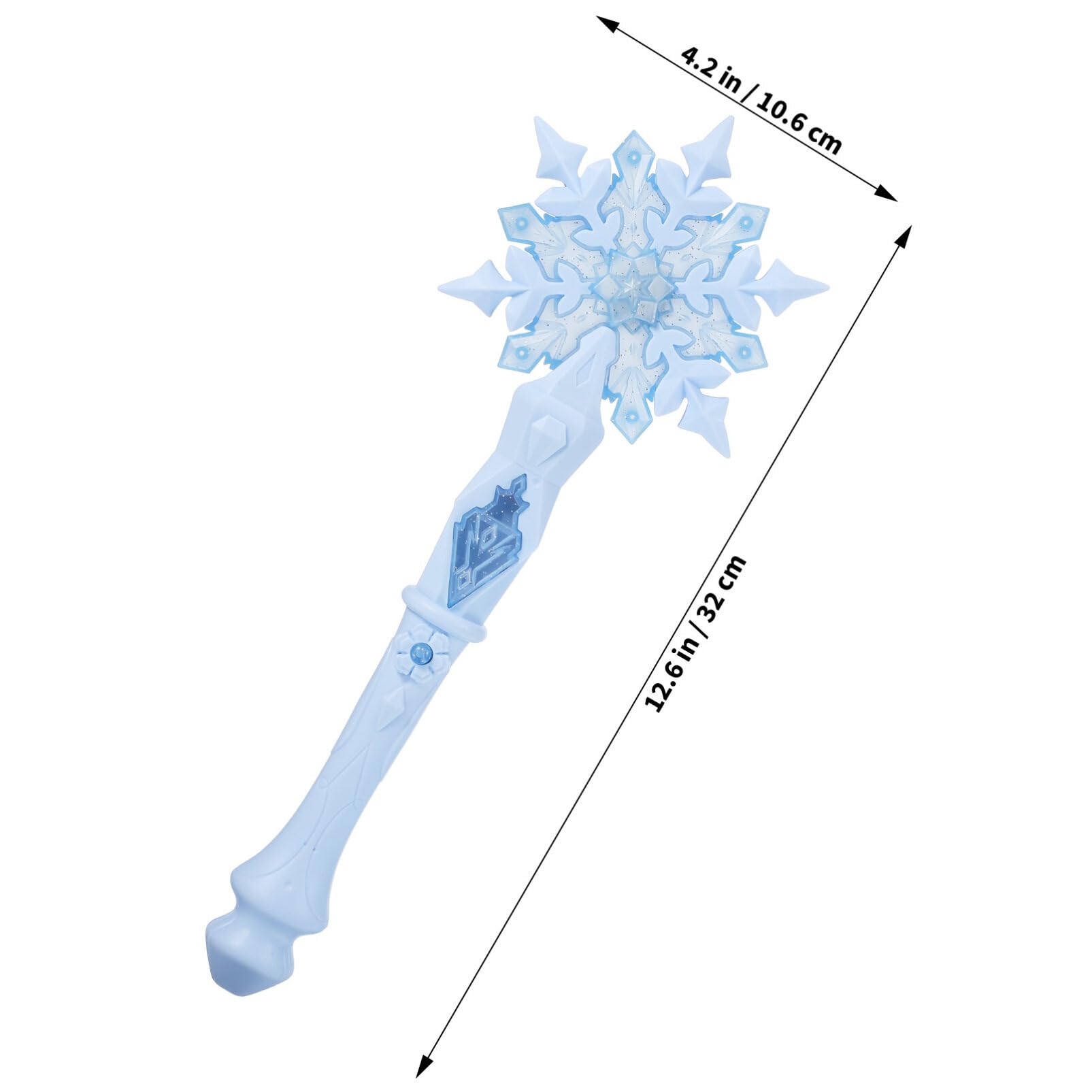 JOINPAYA Princess Snowflake Wand with Lights and Sounds – Lightweight Metal Design for Kids