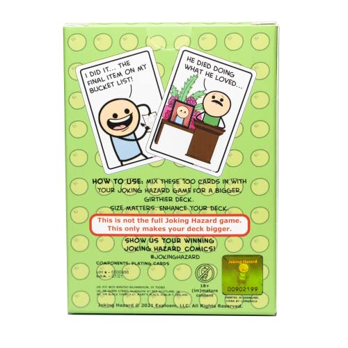 Joking Hazard Deck Enhancement #4 – 100 New Cards for the Offensive Party Game