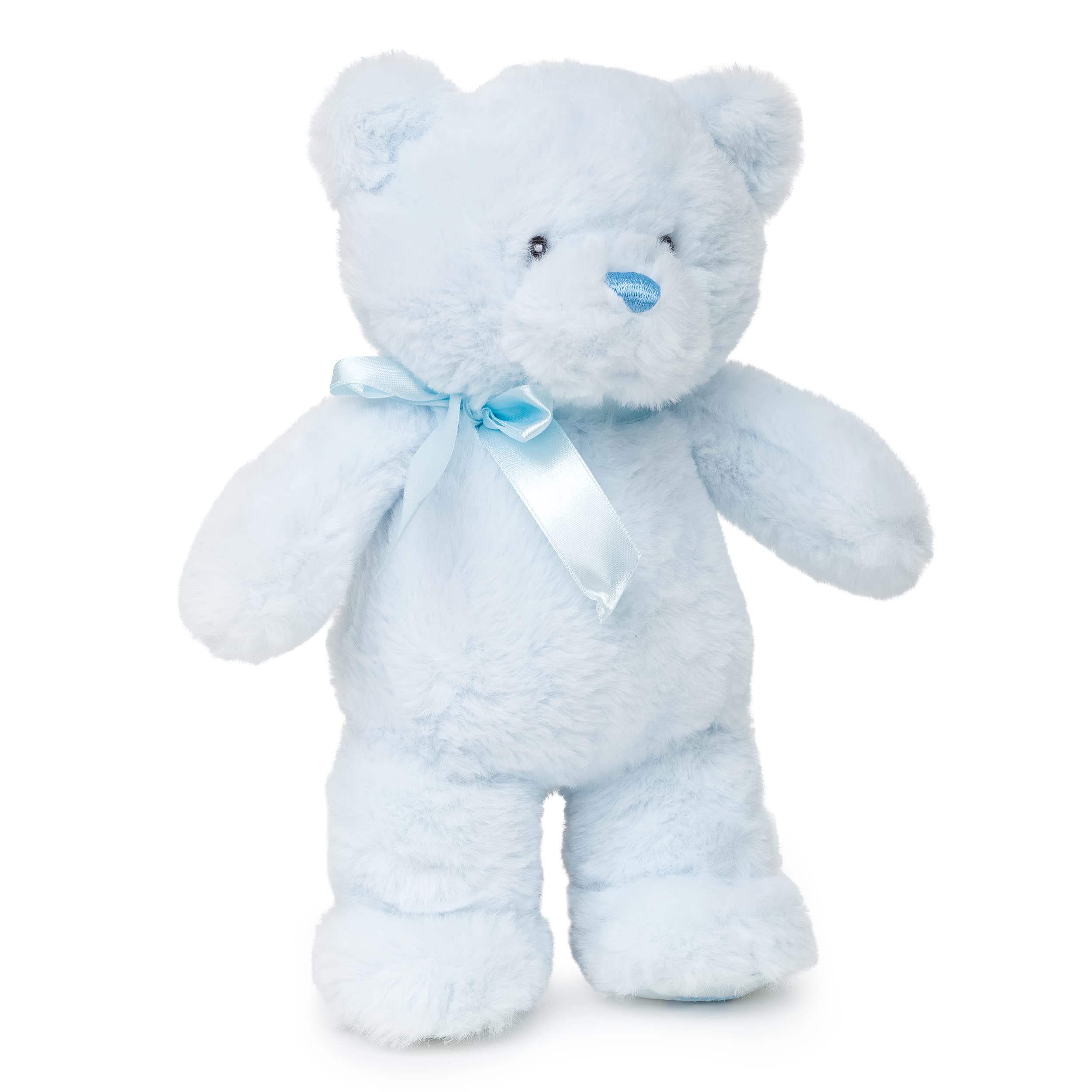 Jolitee My First Blue Bear 10" Plush - Soft Teddy with Satin Bow