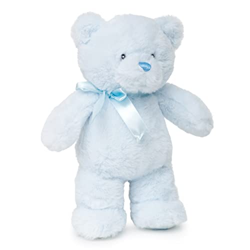 Jolitee My First Blue Bear 10" Plush - Soft Teddy with Satin Bow