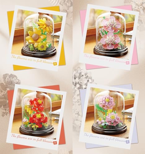 Jollcnoia Bonsai Tree Building Set – Creative Assembly Toy with Dust Cover