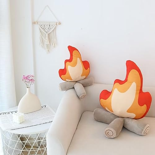 JOSON Fun Campfire Plush Toy - Simulated Flame Plush for Outdoor Camping and Room Decoration, Small Size