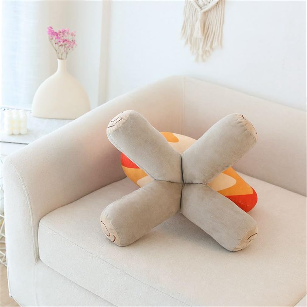 JOSON Fun Campfire Plush Toy - Simulated Flame Plush for Outdoor Camping and Room Decoration, Small Size