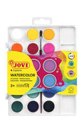 Jovi Watercolor Palette with 18 Bright Colors – Non-Toxic, Quick Drying, Includes Brush