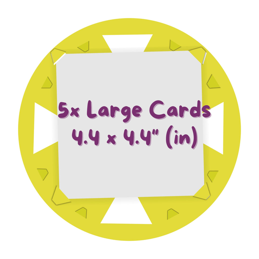 Jovial & Joyful Spin Art Refill Pack: 25 Cardboard Shapes + 6 Paint Colors