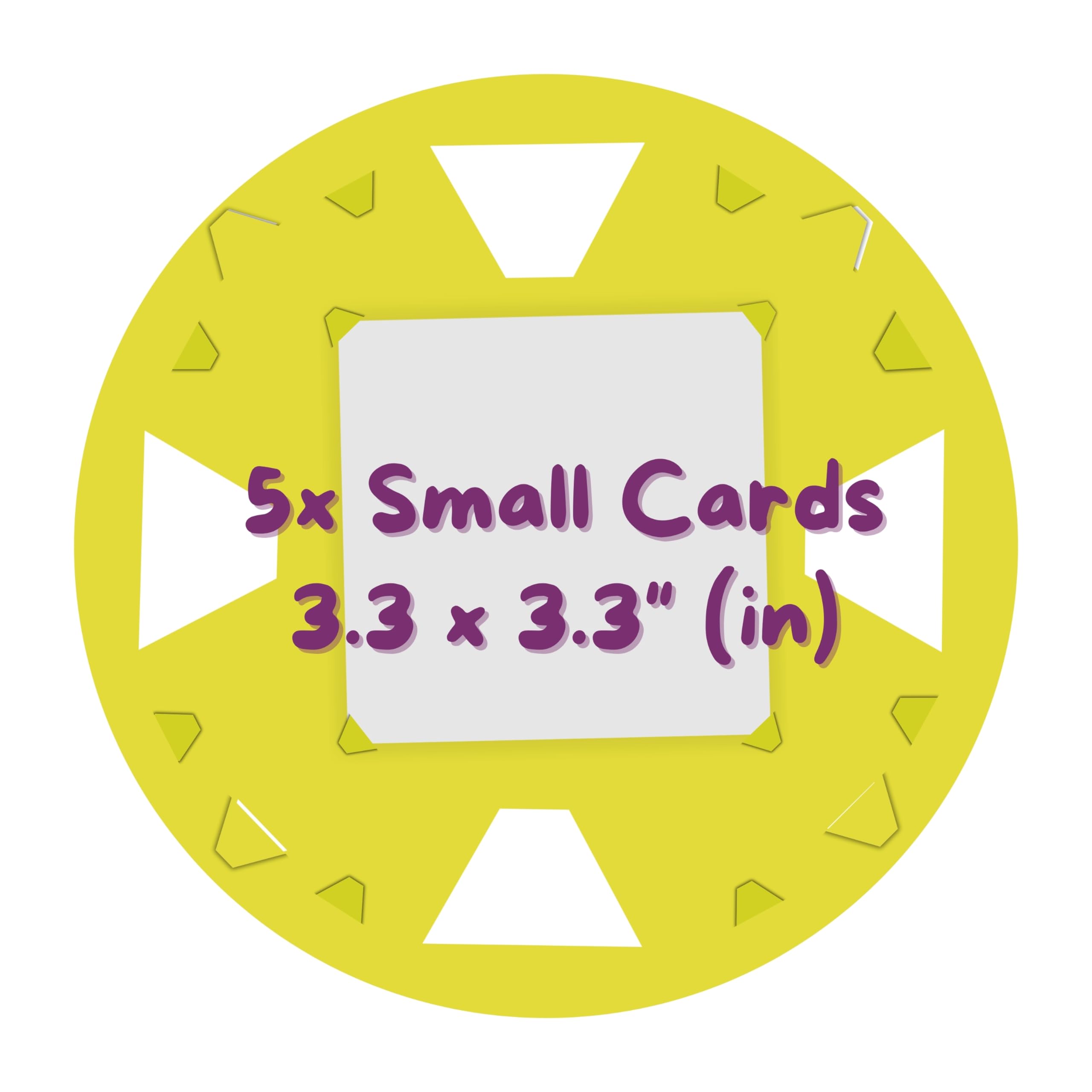 Jovial & Joyful Spin Art Refill Pack: 25 Cardboard Shapes + 6 Paint Colors